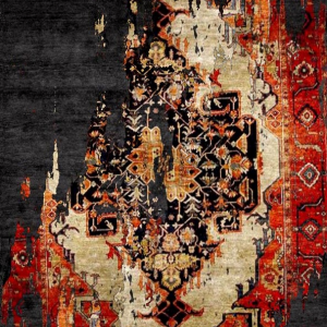 قالیچه و فرشینه سنتی و مدرن هال و پذیرایی برند رویان کد D283 سایت خرید برو