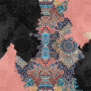 قالیچه و فرشینه سنتی و مدرن هال و پذیرایی برند رویان کد D284 سایت خرید برو