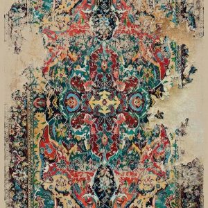 قالیچه و فرشینه سنتی و مدرن هال و پذیرایی برند رویان کد D291 سایت خرید برو