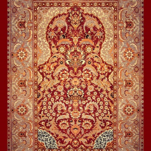 قالیچه و فرشینه سنتی و مدرن هال و پذیرایی برند رویان کد D322 سایت خرید برو