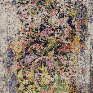 قالیچه و فرشینه سنتی و مدرن هال و پذیرایی برند رویان کد D330 سایت خرید برو