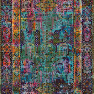 قالیچه و فرشینه سنتی و مدرن هال و پذیرایی برند رویان کد D374 سایت خرید برو