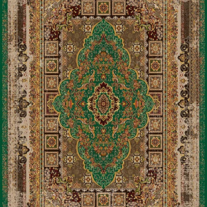 قالیچه و فرشینه سنتی و مدرن هال و پذیرایی برند رویان کد D377 سایت خرید برو