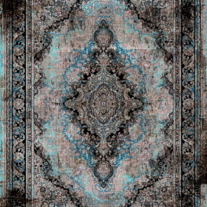 قالیچه و فرشینه سنتی و مدرن هال و پذیرایی برند رویان کد D393 سایت خرید برو