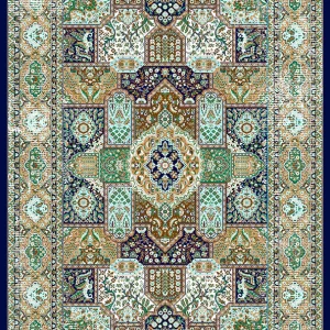 قالیچه و فرشینه مدرن هال و پذیرایی برند رویان کد F217 سایت خرید برو