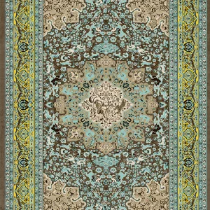 قالیچه و فرشینه مدرن هال و پذیرایی برند رویان کد F240 سایت خرید برو