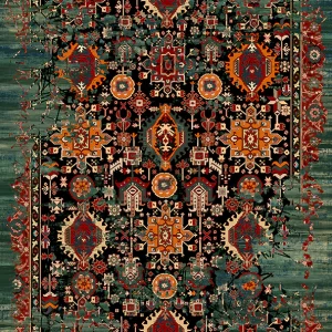 قالیچه و فرشینه مدرن هال و پذیرایی برند رویان کد F264 سایت خرید برو
