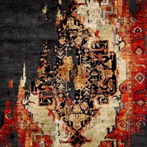 قالیچه و فرشینه مدرن هال و پذیرایی برند رویان کد F287 سایت خرید برو