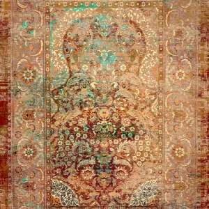 قالیچه و فرشینه مدرن هال و پذیرایی برند رویان کد F298 سایت خرید برو
