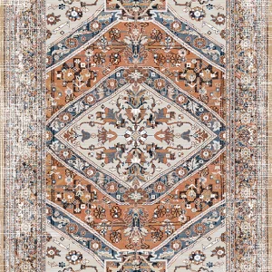 قالیچه و فرشینه مدرن هال و پذیرایی برند رویان کد F585 سایت خرید برو