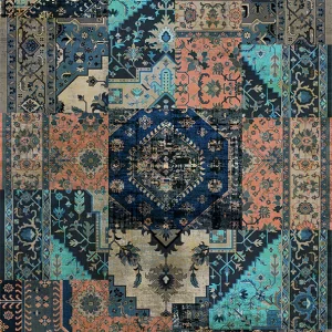 قالیچه و فرشینه مدرن هال و پذیرایی برند رویان کد F591 سایت خرید برو