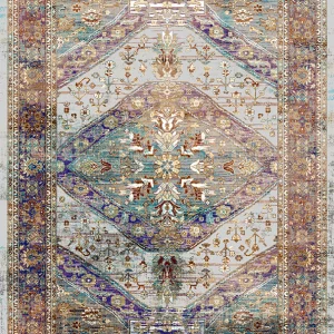 قالیچه و فرشینه مدرن هال و پذیرایی برند رویان کد F597 سایت خرید برو