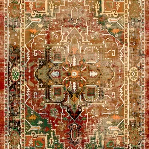 قالیچه و فرشینه مدرن هال و پذیرایی برند رویان کد F602 سایت خرید برو