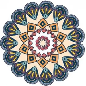 فرشینه گرد و مدرن هال و پذیرایی برند رویان کد De63 سایت خرید برو