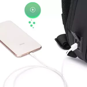 کوله تک بند یو اس بی دار ضد آب بنج Bange BG-7306 Crossbody Chest Bag with USB Port