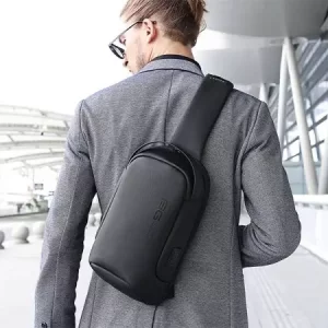 کوله تک بند حرفه ای ضد آب دارای USB بنج BANGE BG-7221 Men Bag Casual Business Messenger Cloth Bag