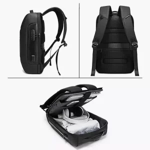 کوله پشتی حرفه ای ضد آب لپ تاپ 15.6 اینچ دارای پورت USB بنج BANGE BG-7216