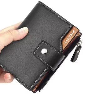 کیف پول و جاکارتی مردانه کوچک سانی ستی SUNICETY S3064 Men&#39;s Leather Short Wallet Card Holder