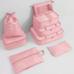 پک کیف نظم دهنده چمدان مسافرتی ضدآب (8 تکه) برلیانس New eight-piece set