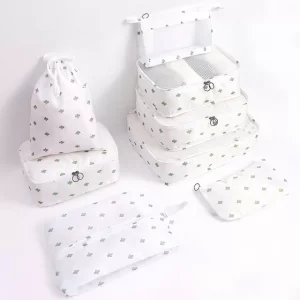 پک کیف نظم دهنده چمدان مسافرتی ضدآب (8 تکه) برلیانس New eight-piece set