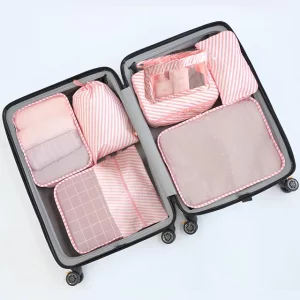 پک کیف نظم دهنده چمدان مسافرتی ضدآب (8 تکه) برلیانس New eight-piece set