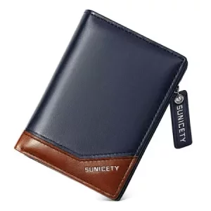 کیف پول و جاکارتی مردانه کوچک زیپ دار سانی ستی SUNICETY S3004 zipper short men&#39;s wallet