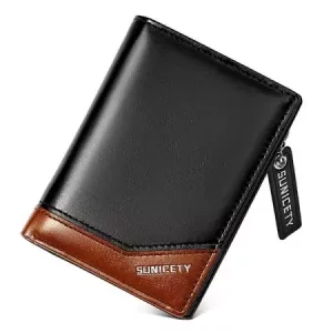 کیف پول و جاکارتی مردانه کوچک زیپ دار سانی ستی SUNICETY S3004 zipper short men&#39;s wallet