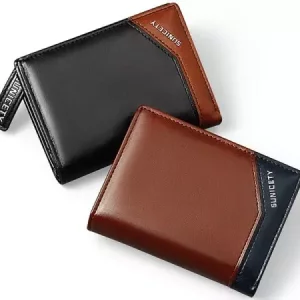 کیف پول و جاکارتی مردانه کوچک زیپ دار سانی ستی SUNICETY S3004 zipper short men&#39;s wallet