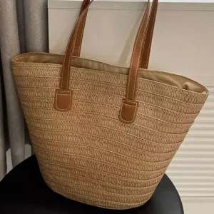 کیف دوشی زنانه حصیری IOS/Aiguoshi New Tote Women&#39;s Bags Straw 6787
