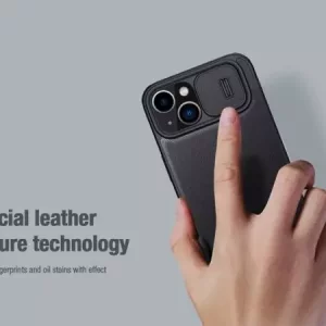 کیف چرمی و پارچه ای آیفون نیلکین Nillkin iPhone 14 Plus Qin Pro Plain Leather + Cloth Case