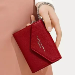 کیف پول دکمه ای زنانه بنددارTAOMICMIC Y8929 Women&#39;s Short Wallet PU Leather