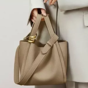 کیف دوشی زنانه چرم با ظرفیت بزرگ women&#39;s bag bucket bag autumn and winter single shoulder 4167