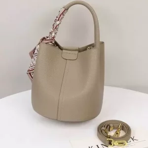 کیف دوشی زنانه چرمی با ظرفیت بزرگ Viney women&#39;s bag versatile leather portable bucket bag 4368