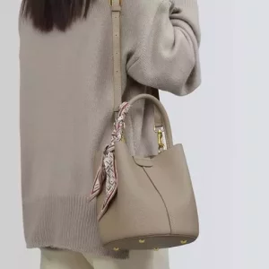 کیف دوشی زنانه چرمی با ظرفیت بزرگ Viney women&#39;s bag versatile leather portable bucket bag 4368