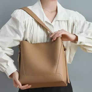 کیف دوشی زنانه چرمی با ظرفیت بزرگ new women&#39;s leather shoulder crossbody bag 5478