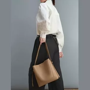 کیف دوشی زنانه چرمی با ظرفیت بزرگ new women&#39;s leather shoulder crossbody bag 5478