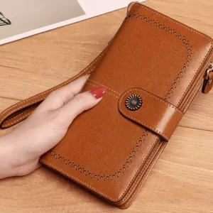 کیف پول چرمی زنانه IOS/Aiguoshi leather Wallet women&#39;s new 2046