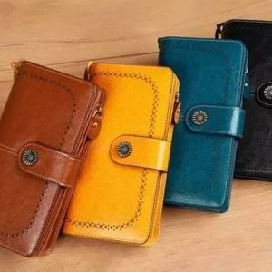 کیف پول چرمی زنانه IOS/Aiguoshi leather Wallet women&#39;s new 2046