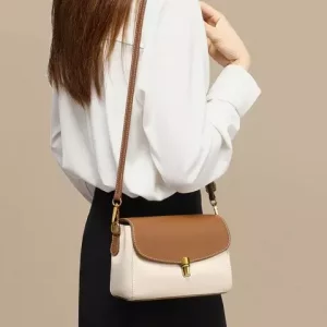 کیف دوشی زنانه چرمی New Women&#39;s Crossbody Genuine Leather Bag 6920