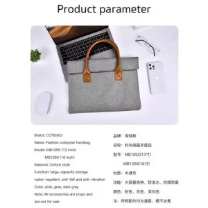 کیف دستی نوت بوک 16 اینچ ضدآب کوتتسی Coteetci NoteBook 16inch handle bag MB1056