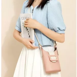 کیف دوشی زنانه طرح چرم TAOMICMIC D7060 Crossbody Phone Bag