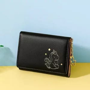 کیف پول زنانه فانتزی کوچک تائومیک میک TAOMICMIC Y8938 Cartoon Unicorn Anime Small Trifold Wallet