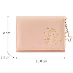 کیف پول زنانه فانتزی کوچک تائومیک میک TAOMICMIC Y8938 Cartoon Unicorn Anime Small Trifold Wallet