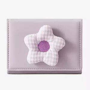 کیف پول فانتزی تاشو زنانه طرح گل تائومیک میک TAOMICMIC Y8074 Flower Cute Folding Wallet Tri-fold
