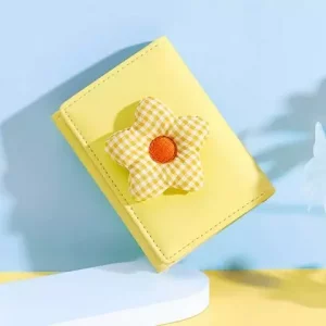 کیف پول فانتزی تاشو زنانه طرح گل تائومیک میک TAOMICMIC Y8074 Flower Cute Folding Wallet Tri-fold