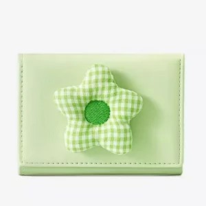کیف پول فانتزی تاشو زنانه طرح گل تائومیک میک TAOMICMIC Y8074 Flower Cute Folding Wallet Tri-fold