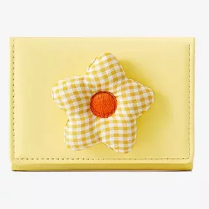 کیف پول فانتزی تاشو زنانه طرح گل تائومیک میک TAOMICMIC Y8074 Flower Cute Folding Wallet Tri-fold