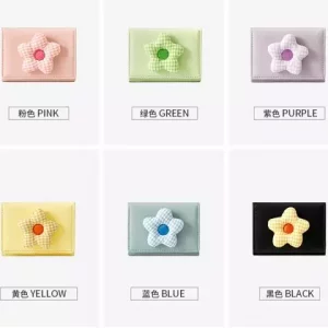 کیف پول فانتزی تاشو زنانه طرح گل تائومیک میک TAOMICMIC Y8074 Flower Cute Folding Wallet Tri-fold