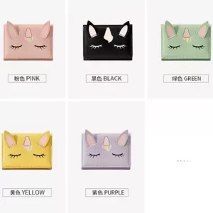 کیف پول فانتزی تاشو زنانه طرح تک شاخ تائومیک میک TAOMICMIC Y8939 Unicorn Print Women&#39;s Wallet