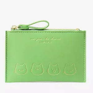کیف پول کوچک زیپی طرح گربه دخترانه TAOMICMIC Y8960 Cartoon Mini Purse Zipper Ladies Card Bag